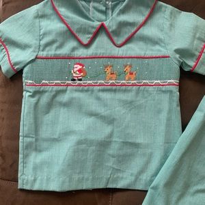 2pc boys 4t, Smocked Christmas outfit
